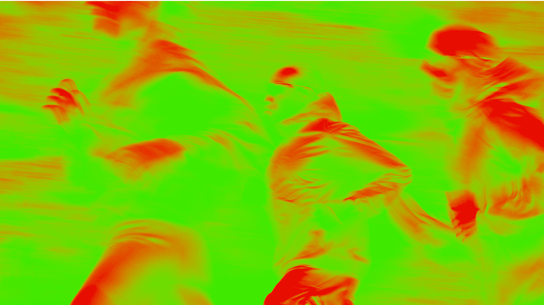 Runners in green